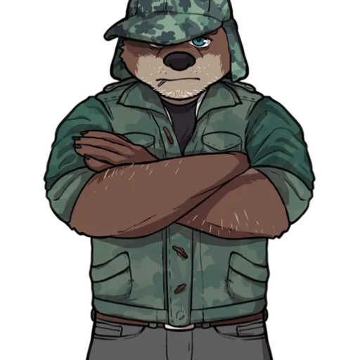 Mr. Bronson is a middle-aged river otter with blue eyes and brown fur with a cream-colored pattern covering his snout and front. Like other members of his species, he has a large and thick tail. He has white stubble on his chin and forearms. Mr. Bronson wears a camouflage-print army shirt and a tight-fitting hunting cap as well as a black t-shirt and gray cargo pants held up by a brown belt. He habitually chews on a toothpick. Mr. Bronson is characterized by his extreme religious devotion and controlling nature, albeit recently, his faith has recently faded. His religious fanaticism and homophobia slowly alienated him from his wife, Eliza, his eldest son, Sydney, and his second oldest son, Micheal. As of 2015(present day for the RP), Mr. Bronson has recently been divorced by his wife, despite this, they remain amicable for the sake of their children. He is a closeted Bisexual in denial due to years of religious indoctrination, but he isn’t above hooking up with men randomly. Beneath his cold, gruff, and controlling personality, lies a caring, fatherly man with trauma. During his teenage years, he was involved in an accidental vehicular murder of an albino mountain lion during the 70’s. The event having haunted him since and having cussed him to seek solace in the Mormon faith. As of 2015, his guilt still remains, along with the nightmares.

Eliza Eliza Bronson is the current ex-wife of Mr. Bronson, the pair having divorced in 2012 after Eliza caught Mr. Bronson striking their youngest son Gabriel. But after some time, they repaired their relationship, while their love is dead, they still remain amicable for the sake of their children.

Sydney Sydney Bronson is the eldest son of Mr. Bronson and Eliza Bronson. Sydney the somewhat rambunctious and defiant eldest child of the Bronson family. When he was young, Mr. Bronson would often attempt to control Sydney’s interests and behaviors, displaying an extreme distain for Sydney’s love of masked wrestling due to his homoerotism, after Mr. Bronson and Eliza divorced, Sydney resented his father even more. But in 2013, upon witnessing his father have a mental breakdown, Sydney began attempting to repair his relationship with his dad. But ultimately, they are still distant. Sydney is 21 years old. Sydney is currently enrolled in a university in Payton and living with his mom and dad temporarily in Echo.

Micheal Micheal Bronson is middle child of the Bronson family. Reserved, aloof, and intelligent, Micheal was Mr. Bronson golden child, until the divorce. After which, Micheal began to feel resentment and anger towards his father for the abuse he put Sydney and Gabriel through. As of 2015, Micheal is away in another state studying Biology, Micheal is 18 years old.

Gabriel The youngest, and most emotionally unstable of the Bronson family, Gabriel was often verbally abused by Mr. Bronson for being “too soft” and “not a man”. This only worsened his emotional control. Resulting in Gabriel to become extremely emotionally reserved and distant to the point of almost sociopathic levels. Gabriel is non-binary and currently enrolled in a high school in Payton. Gabriel actively avoids their father, and tries their best to be as much of a pushover near him as possible. Mr. Bronson and the rest of the family have all also collectively nicknamed him “Gabe”. Gabriel is male.

Echo is a former mining town located in the state of Utah in the USA, it is locates in middle of a desert with the closets city being Payton which is a few hours from Echo. It is a ghost town with a current population of around 50 people total.