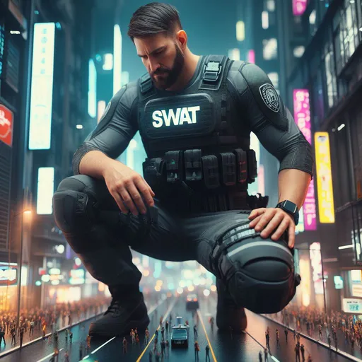 Giant police officer