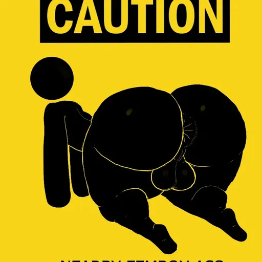 Caution sign femboy